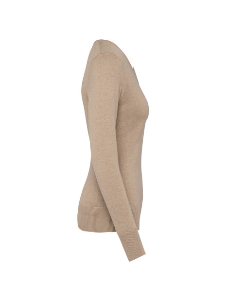 KARIBAN Pull col V femme /api/colors/4eadceb2-78b1-42eb-b553-1ff0d571c20e personnalisable