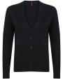 Truien HENBURY Ladies` Lightweight V-Neck Short Cardigan voor bedrukking &amp; borduring