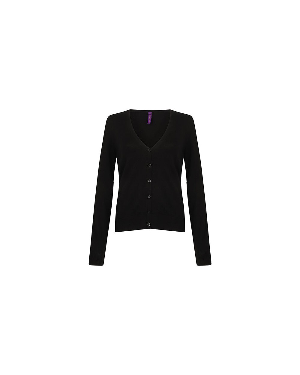 HENBURY Ladies Lightweight V-Neck Short Cardigan Pullovers personalisierbar