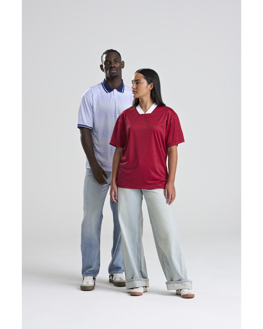 AWDIS Retro Sports Jersey Poloshirts personalisierbar