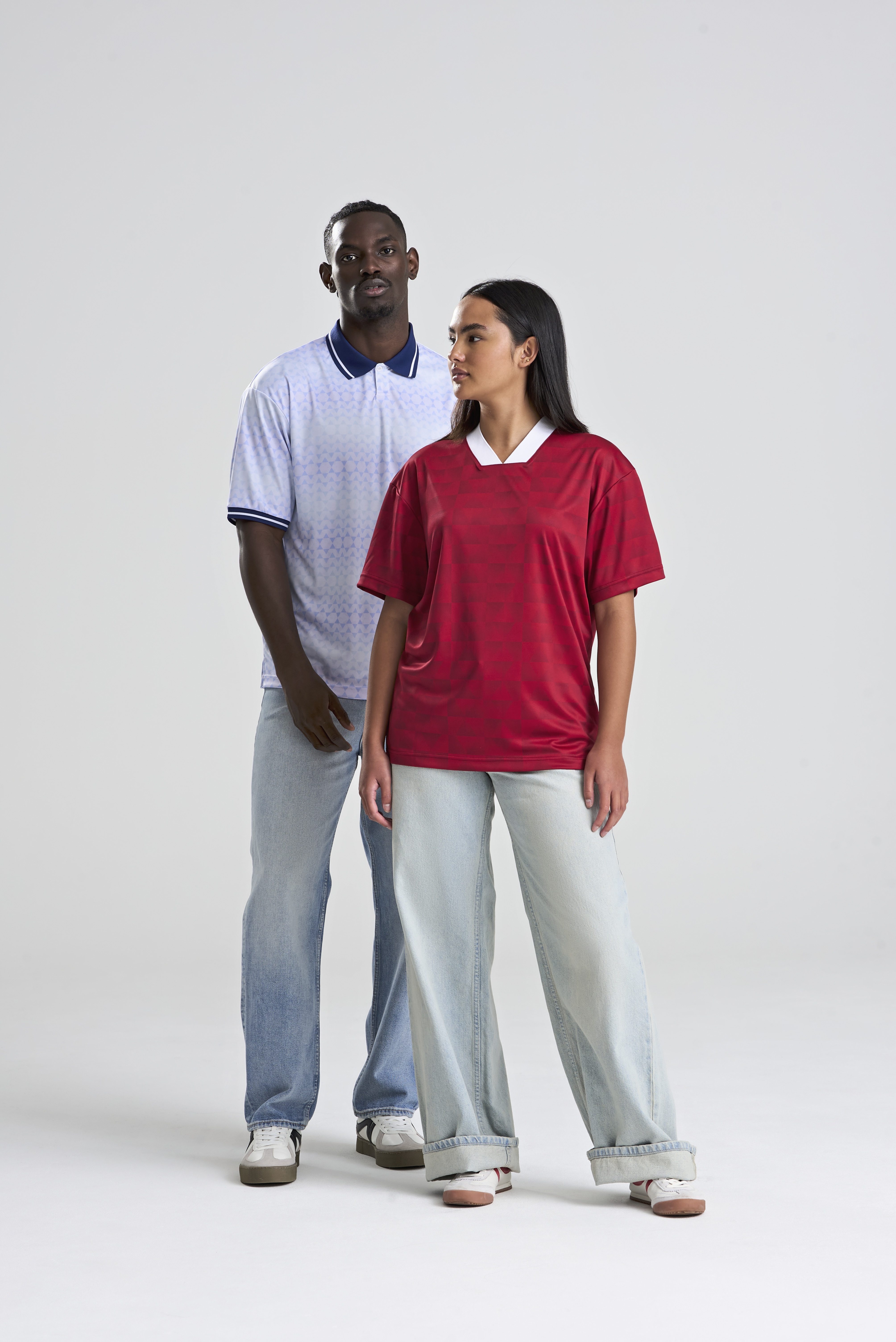 Polos personnalisable AWDIS Retro Sports Jersey