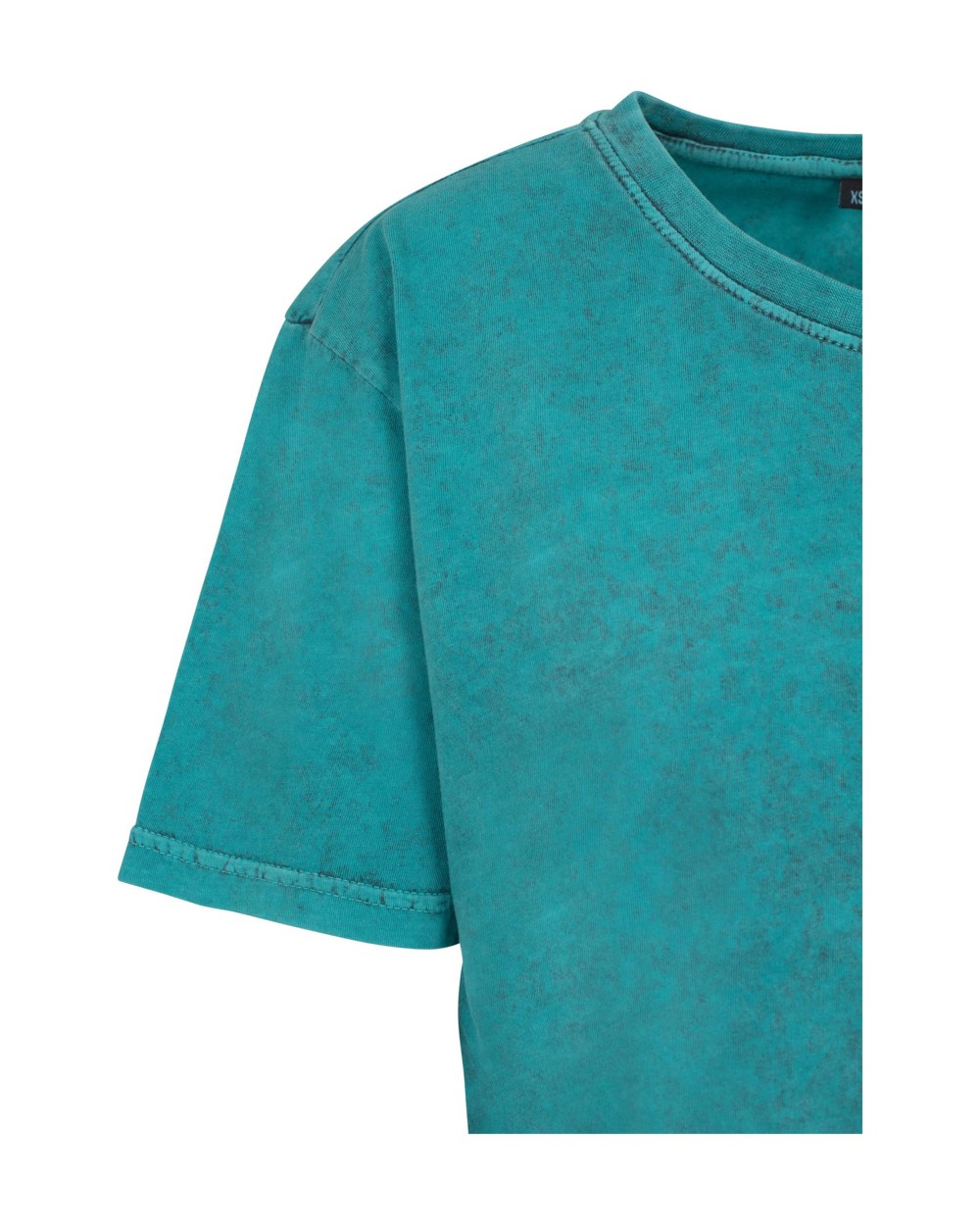 BUILD YOUR BRAND Ladies Acid Washed Cropped Tee T-Shirts personalisierbar