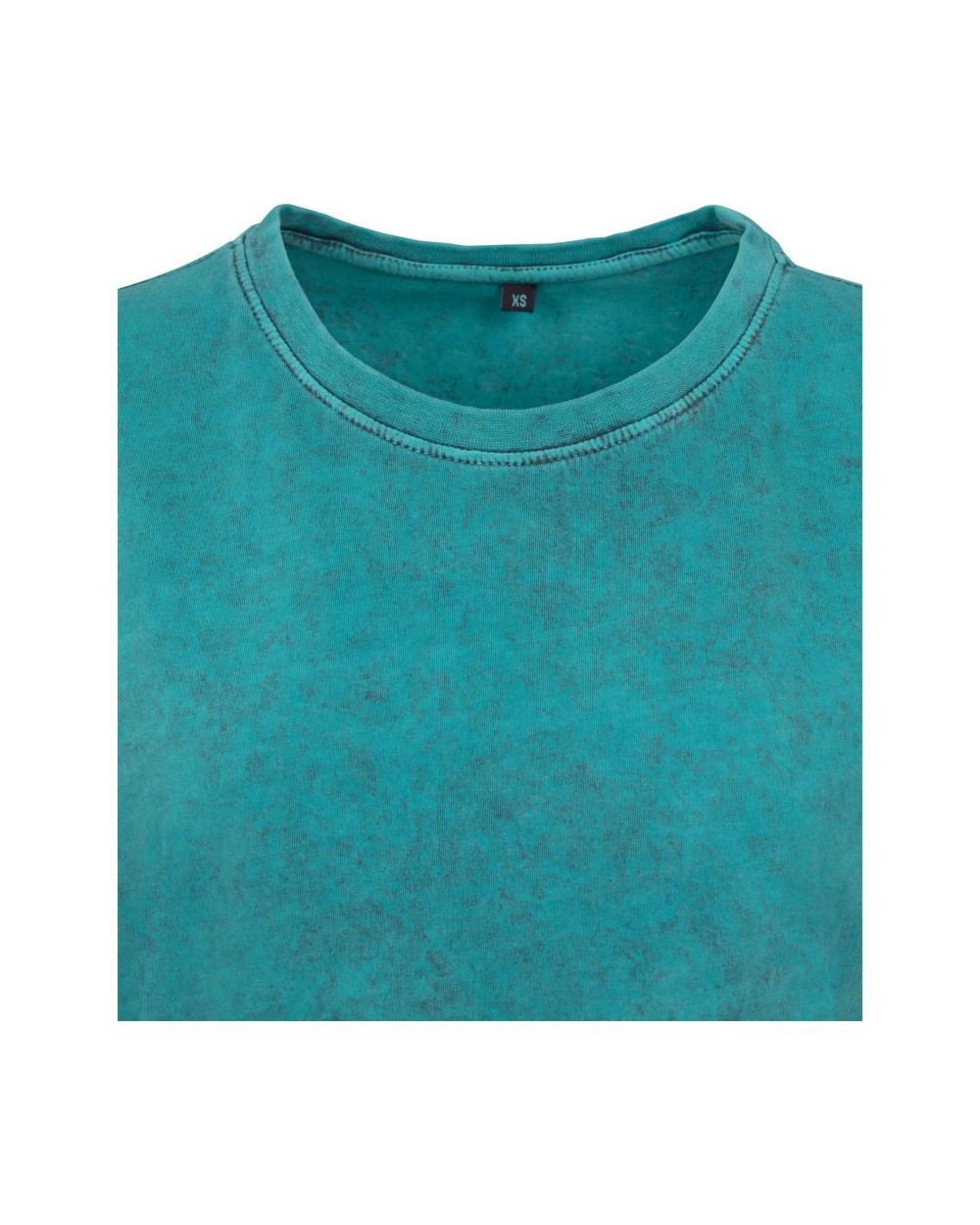 T-shirts BUILD YOUR BRAND Ladies` Acid Washed Cropped Tee voor bedrukking &amp; borduring