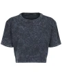T-Shirts personnalisable BUILD YOUR BRAND Ladies Acid Washed Cropped Tee