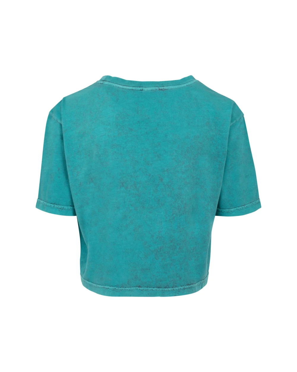 BUILD YOUR BRAND Ladies Acid Washed Cropped Tee T-Shirts personalisierbar