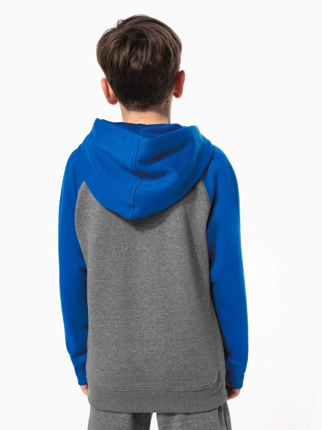 Sweat-shirts à personnaliser PROACT Sweat-shirt capuche bicolore enfant 