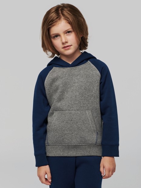 Sweat-shirts à personnaliser PROACT Sweat-shirt capuche bicolore enfant 