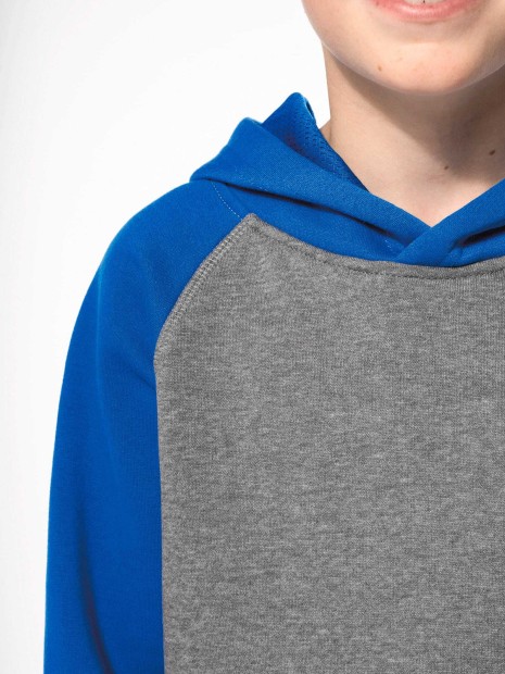 Sweat-shirts à personnaliser PROACT Sweat-shirt capuche bicolore enfant 