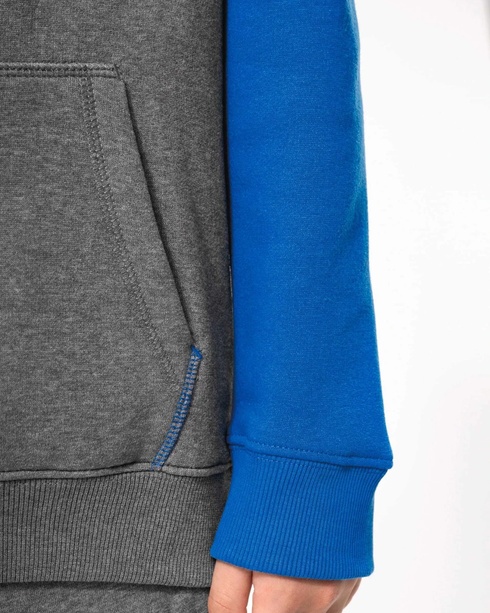 PROACT Zweifarbiges Kapuzensweatshirt für Kinder Sweatshirts personalisierbar