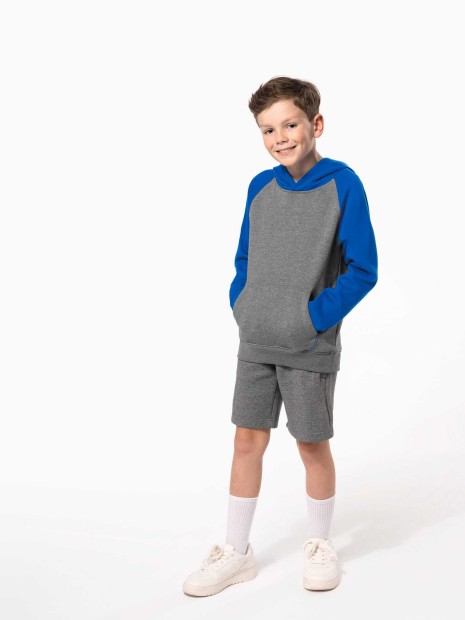 Sweat-shirts à personnaliser PROACT Sweat-shirt capuche bicolore enfant 