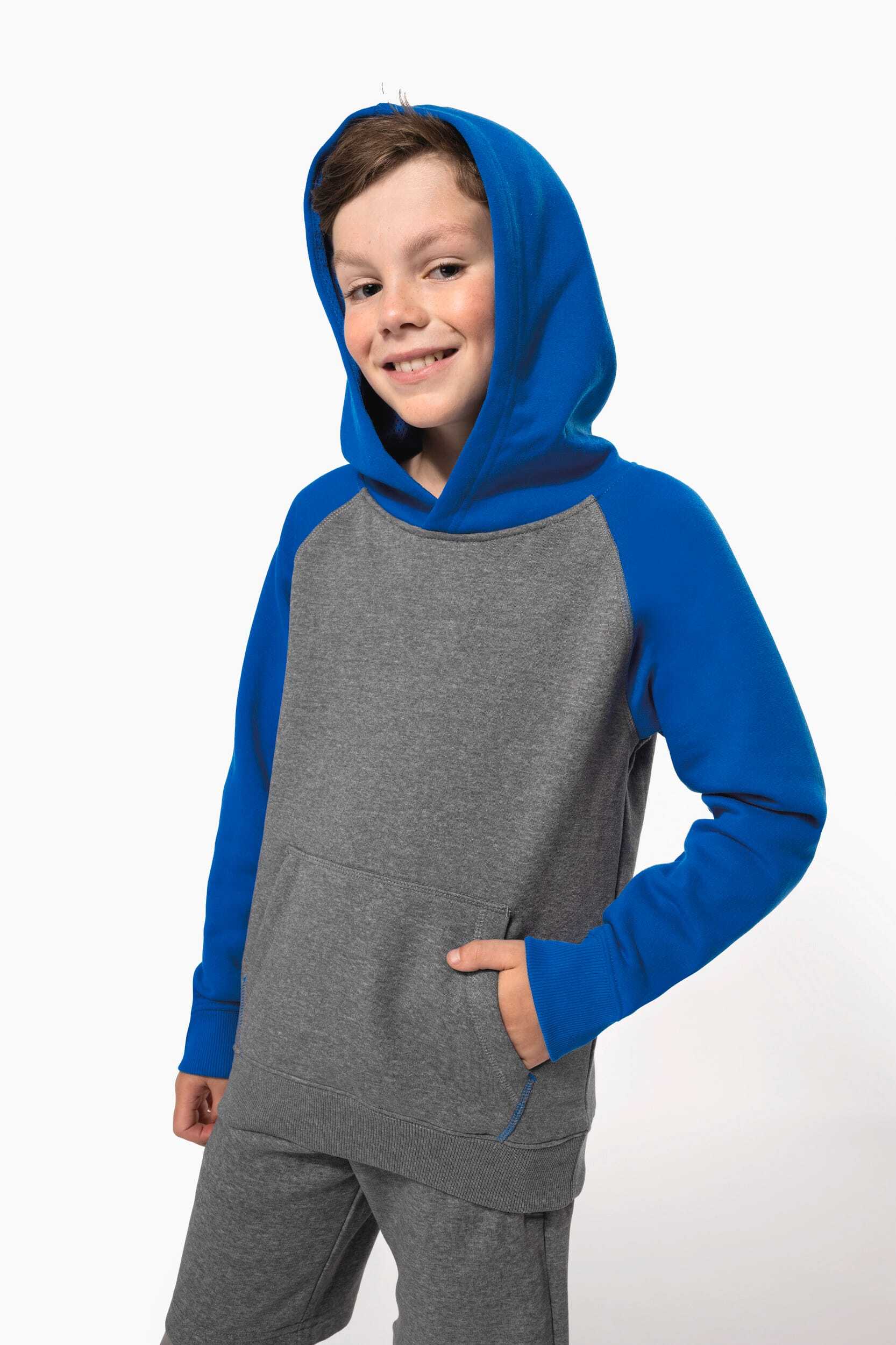 Sweat-shirts personnalisable PROACT Sweat-shirt capuche bicolore enfant