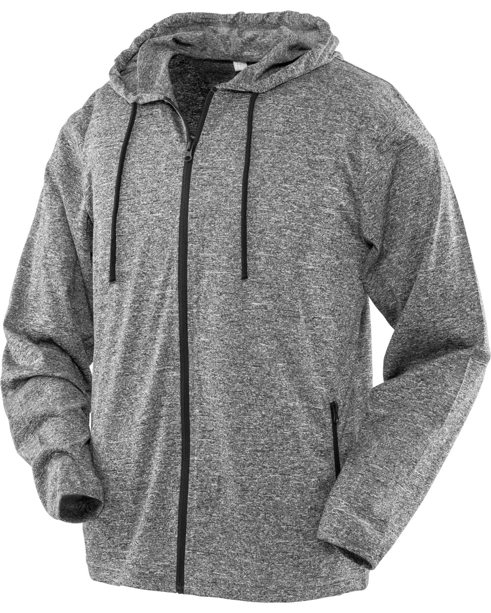 T-shirts SPIRO Mens hooded tee-jacket voor bedrukking &amp; borduring