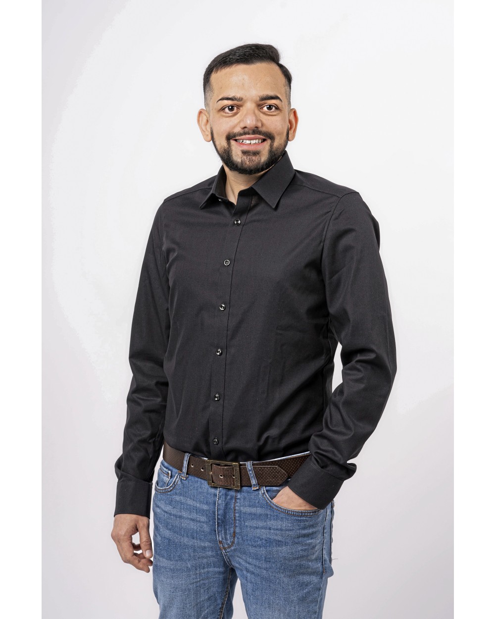 Chemises personnalisable MARVELIS Men´s Shirt Body Fit Long Sleeve