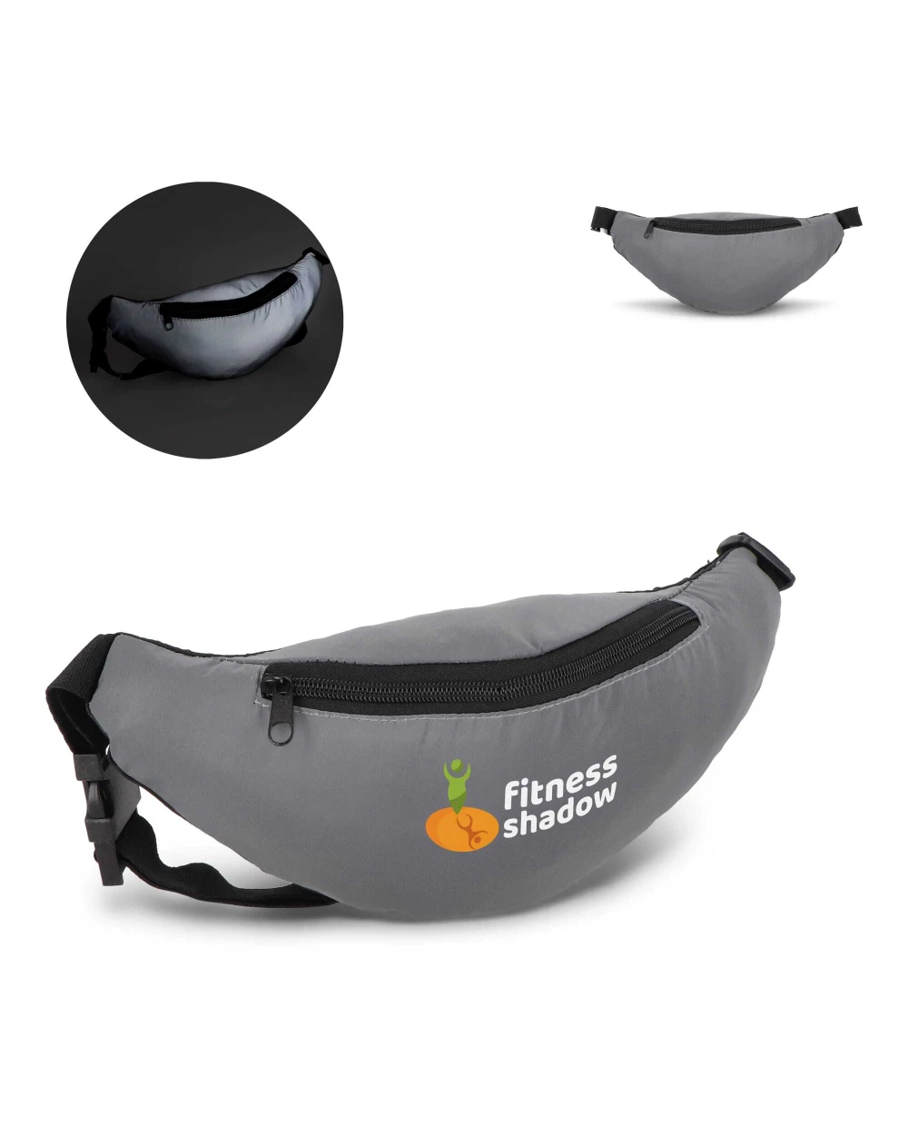 Tassen & Zakken 4DO Reflective Zola Waist Bag voor bedrukking &amp; borduring