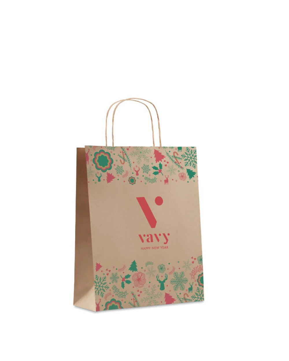 Tassen & Zakken 4DO Papieren geschenkzakje medium voor bedrukking &amp; borduring