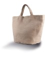 Tote bags personnalisable KIMOOD Sac cabas en toile de jute teint 100% naturel