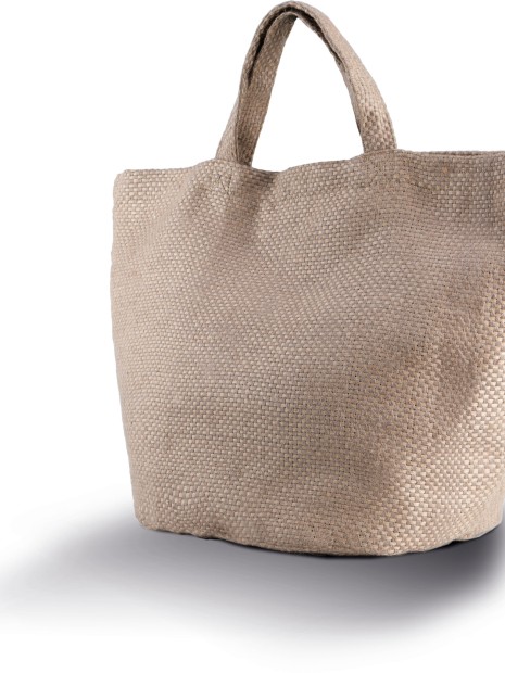 Tote bags à personnaliser KIMOOD Sac cabas en toile de jute teint 100% naturel 