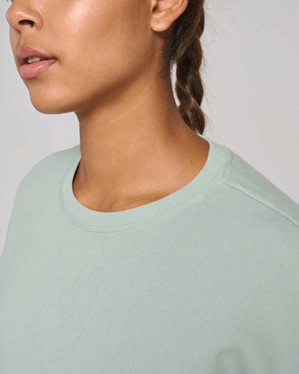 Sweaters & hoodies PROACT Cropped damessweater met korte mouwen en ronde hals voor bedrukking &amp; borduring