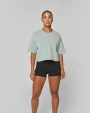 Sweaters & hoodies PROACT Cropped damessweater met korte mouwen en ronde hals voor bedrukking &amp; borduring