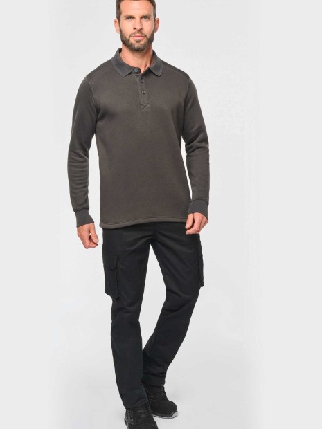 Sweat-shirts à personnaliser WK. DESIGNED TO WORK Sweat-shirt col polo homme 