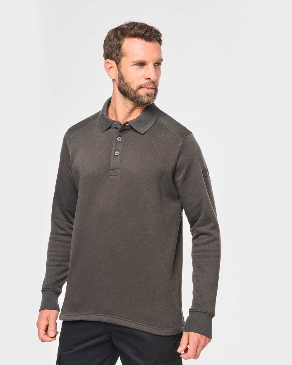 WK. DESIGNED TO WORK Sweatshirt mit Polokragen Sweatshirts personalisierbar