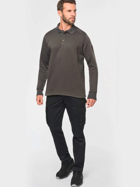Sweat-shirts à personnaliser WK. DESIGNED TO WORK Sweat-shirt col polo homme 
