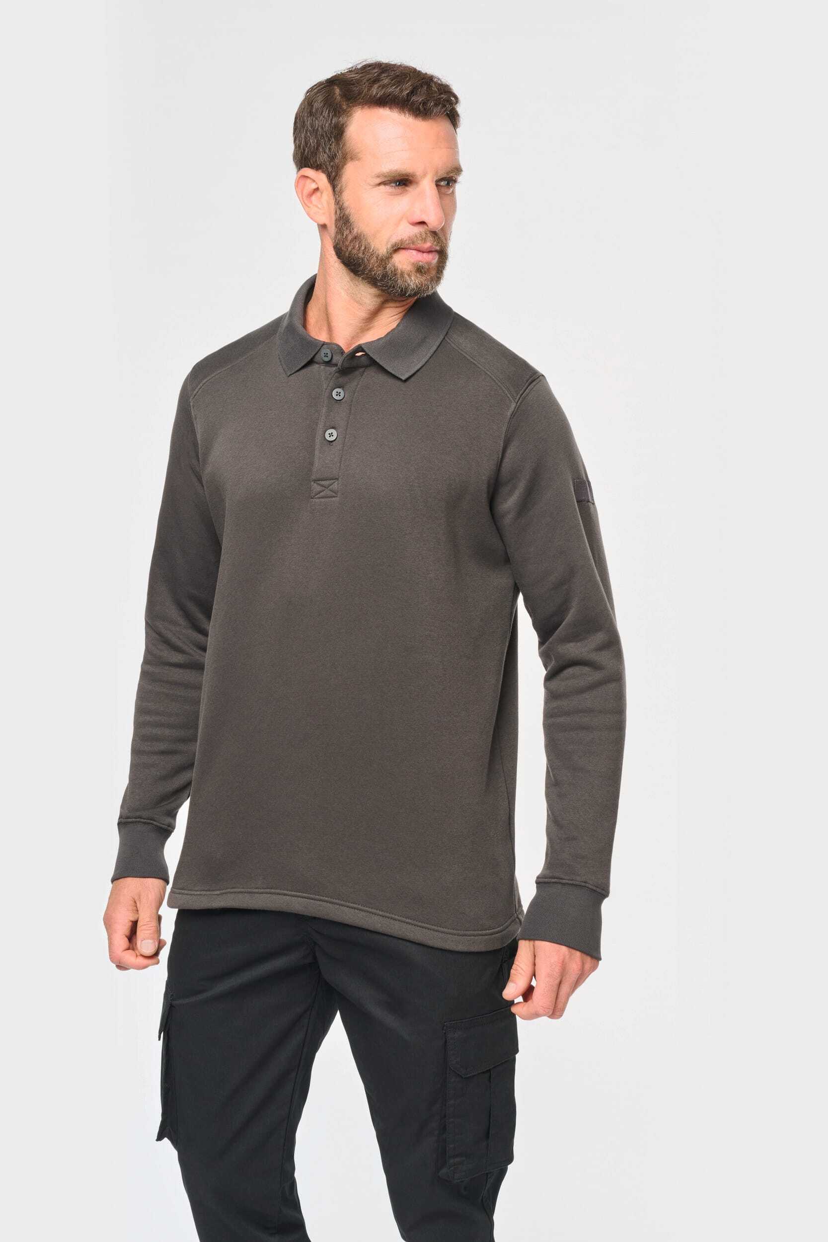 Sweat-shirts personnalisable WK. DESIGNED TO WORK Sweat-shirt col polo homme