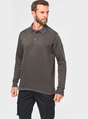 Sweat-shirt col polo homme