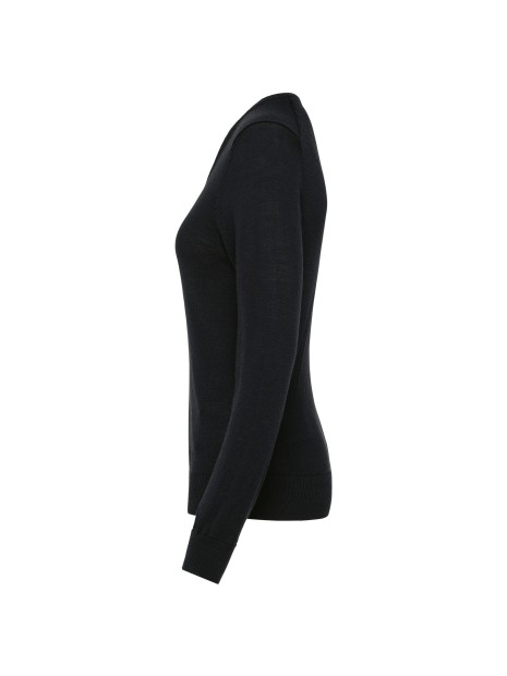 KARIBAN Pull Mérinos col V femme /api/colors/b9fdad4a-5e94-45cb-8c03-c08b349b28c3 personnalisable