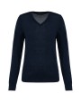 Pulls personnalisable KARIBAN Pull Mérinos col V femme