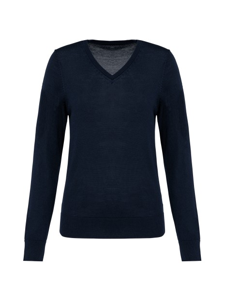 KARIBAN Pull Mérinos col V femme /api/colors/058f028c-f565-4146-9cba-11f5b0ade7a7 personnalisable