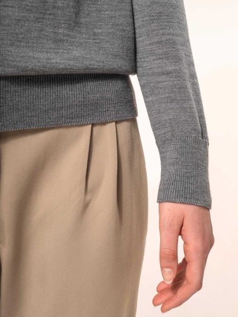 Pulls à personnaliser KARIBAN Pull Mérinos col V femme 