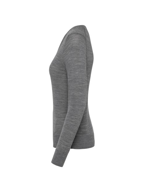 KARIBAN Pull Mérinos col V femme /api/colors/5fcefcdd-901a-471b-86f6-fd6b6c59cd10 personnalisable