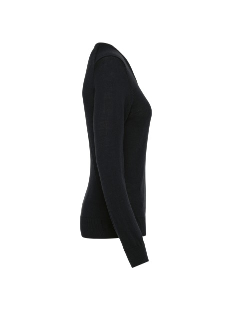 KARIBAN Pull Mérinos col V femme /api/colors/b9fdad4a-5e94-45cb-8c03-c08b349b28c3 personnalisable