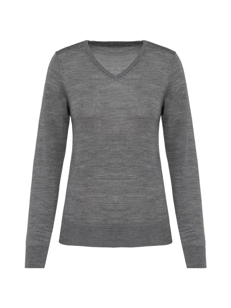 KARIBAN Pull Mérinos col V femme /api/colors/5fcefcdd-901a-471b-86f6-fd6b6c59cd10 personnalisable