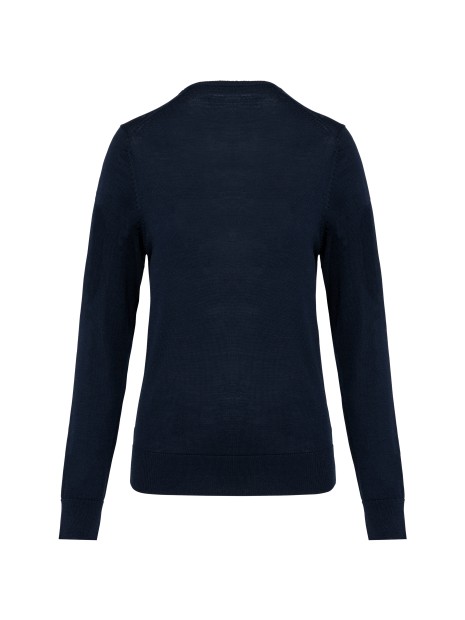 KARIBAN Pull Mérinos col V femme /api/colors/058f028c-f565-4146-9cba-11f5b0ade7a7 personnalisable