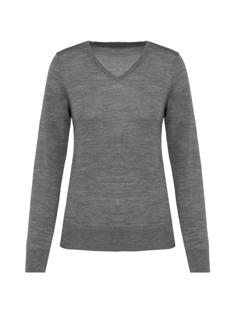 KARIBAN Pull Mérinos col V femme /api/colors/5fcefcdd-901a-471b-86f6-fd6b6c59cd10 personnalisable
