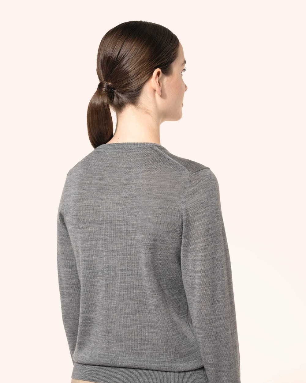 KARIBAN Merino-Damenpullover mit V-Ausschnitt Pullovers personalisierbar