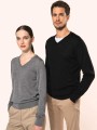 Pulls à personnaliser KARIBAN Pull Mérinos col V femme 