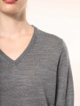 Pulls à personnaliser KARIBAN Pull Mérinos col V femme 