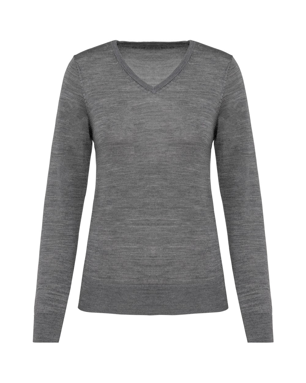 KARIBAN Merino-Damenpullover mit V-Ausschnitt Pullovers personalisierbar