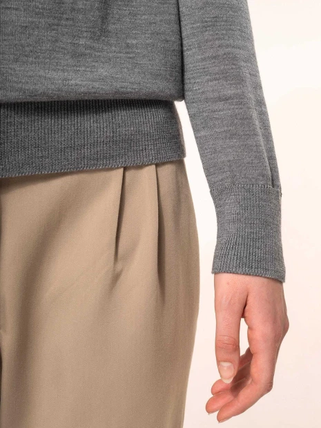 Pulls à personnaliser KARIBAN Pull Mérinos col V femme 