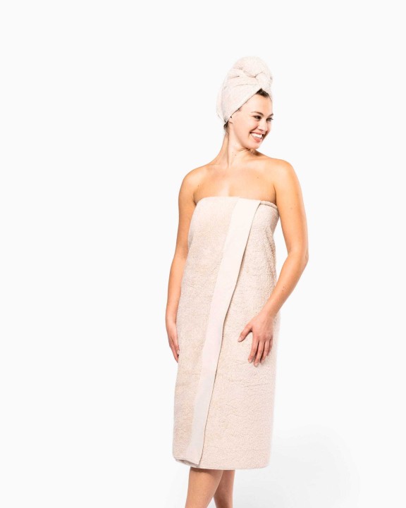 Produits éponges personnalisable KARIBAN Serviette de bain Bio 150 x 100 cm