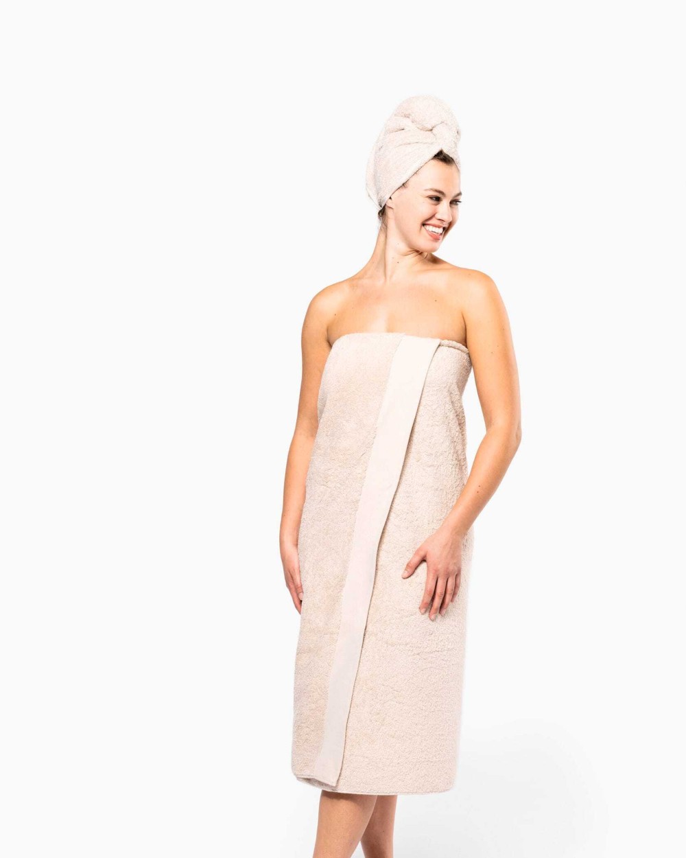 Bad artikelen KARIBAN Biologische badhanddoek 150 x 100 cm voor bedrukking &amp; borduring