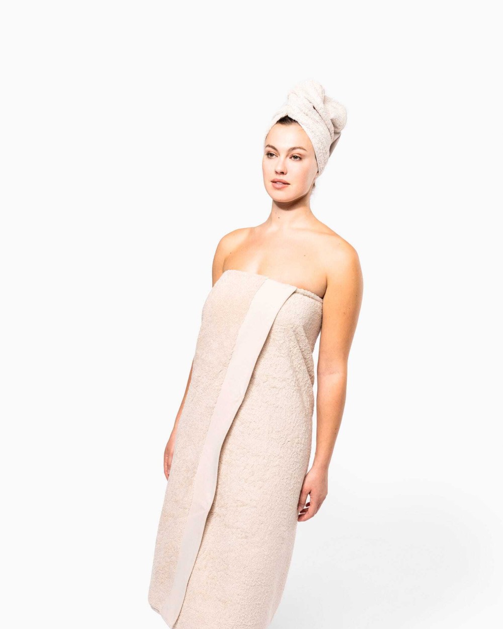 Bad artikelen KARIBAN Biologische badhanddoek 150 x 100 cm voor bedrukking &amp; borduring