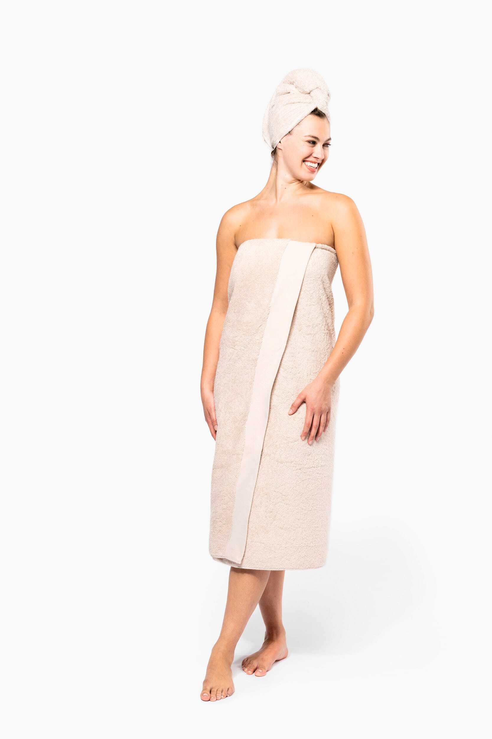 Produits éponges personnalisable KARIBAN Serviette de bain Bio 150 x 100 cm