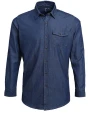 Chemises personnalisable PREMIER Mens Jeans Stitch Denim Shirt