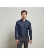 PREMIER Mens Jeans Stitch Denim Shirt Hemden personalisierbar