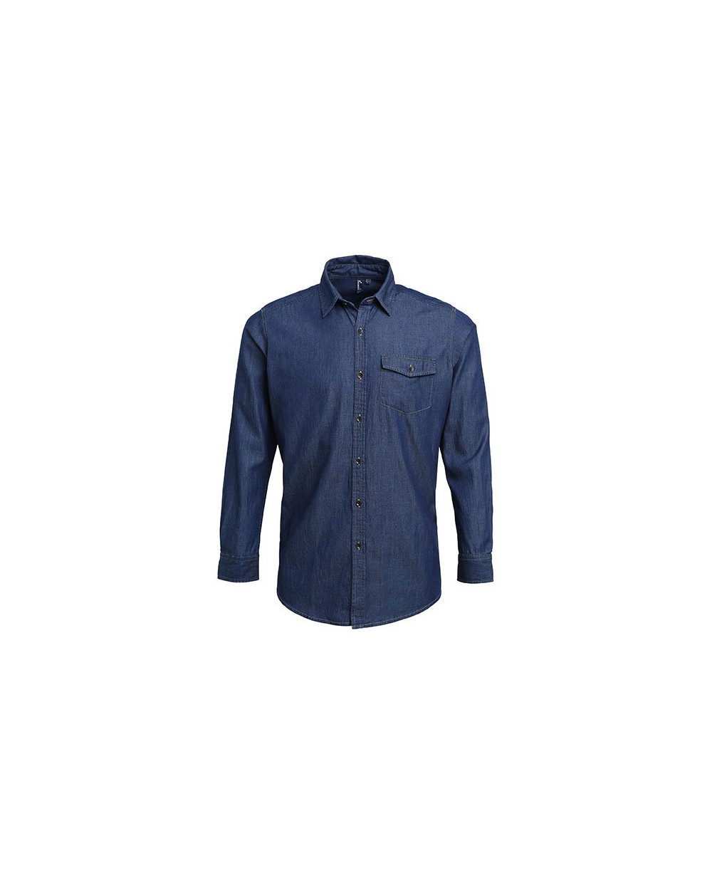 PREMIER Mens Jeans Stitch Denim Shirt Hemden personalisierbar