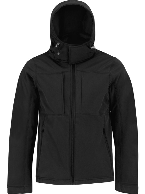 B&C Veste softshell capuche homme /api/colors/b9fdad4a-5e94-45cb-8c03-c08b349b28c3 personnalisable